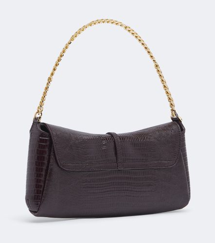 Sac Metropolis en cuir façon croco - Balmain - Modalova