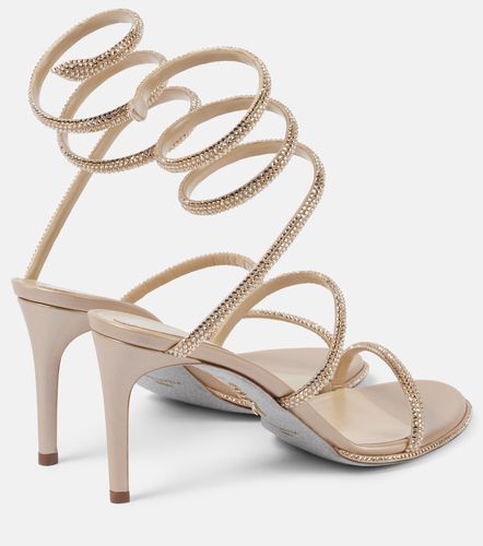 Sandales Cleo 80 en satin à ornements - Rene Caovilla - Modalova