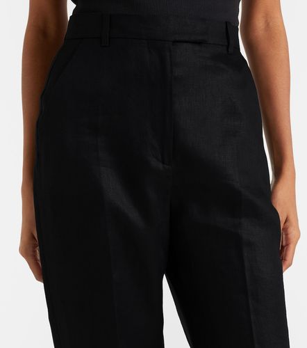 Pantalon droit en laine grain de poudre - McQueen - Modalova