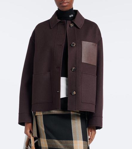 Veste en laine, cachemire et cuir - Loewe - Modalova