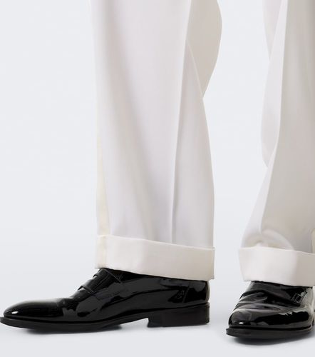 Pantalon ample en laine et soie mélangés - Dolce&Gabbana - Modalova