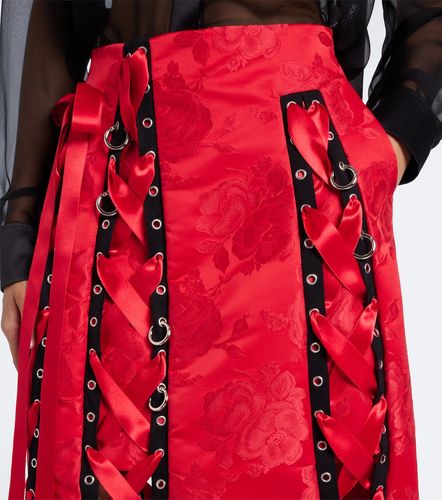 Jupe midi en brocart à fleurs - Simone Rocha - Modalova