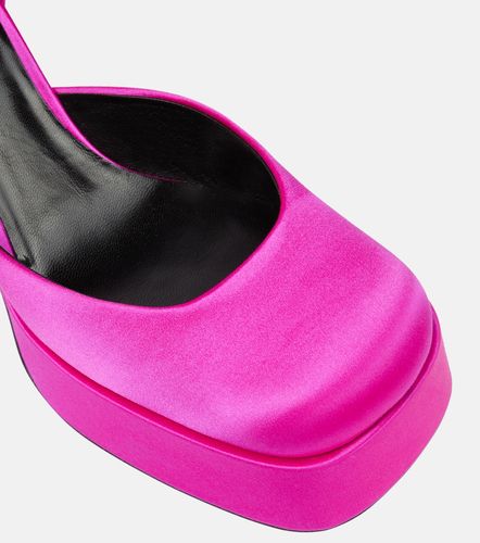 Escarpins Medusa Aevitas à plateau en satin - Versace - Modalova