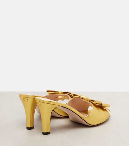 Mules Bowow 75 en cuir métallisé - Valentino Garavani - Modalova