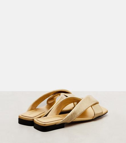 Mules Riva en cuir métallisé - Bottega Veneta - Modalova
