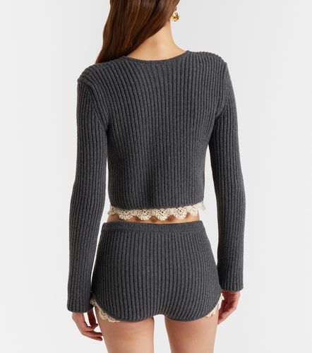 Cardigan raccourci en cachemire et crochet - Magda Butrym - Modalova