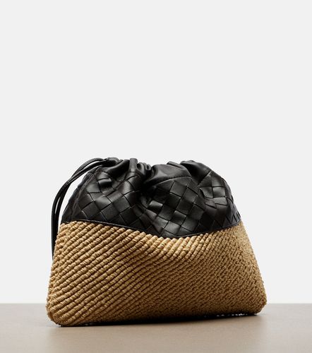 Pochette Dustbag Small en raphia et cuir - Bottega Veneta - Modalova