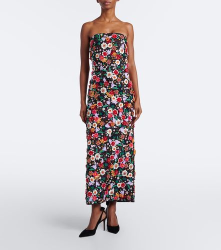 Robe de cocktail en soie à ornements - Carolina Herrera - Modalova