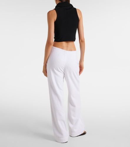 Alaïa Pantalon droit à taille basse en coton - Alaia - Modalova