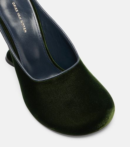 Escarpins compensés 95 en velours - Dries Van Noten - Modalova