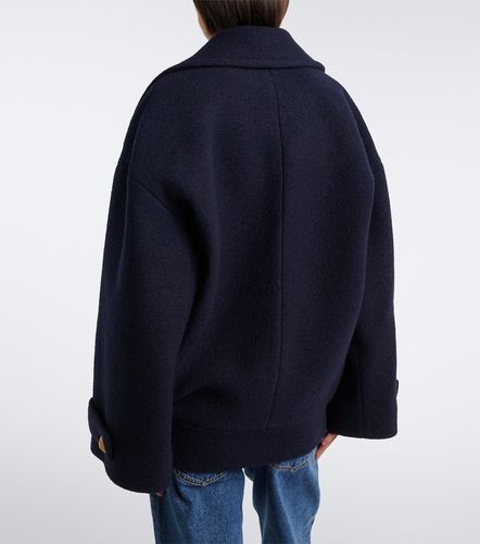 Caban oversize en laine vierge - Balmain - Modalova