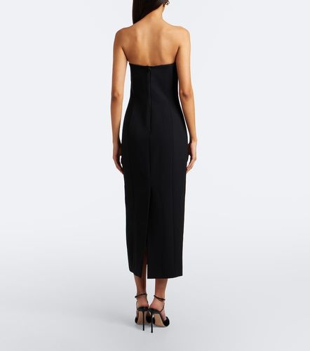 Robe midi bustier en laine mélangée - Carolina Herrera - Modalova
