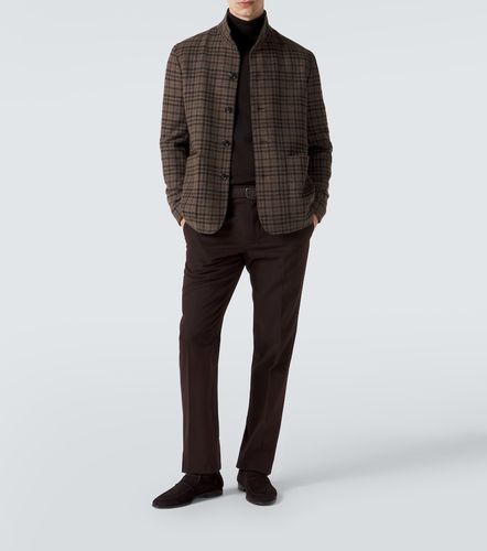 Pantalon slim en coton et cachemire - Zegna - Modalova