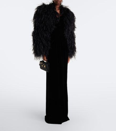 Robe longue bustier en velours - Dolce&Gabbana - Modalova