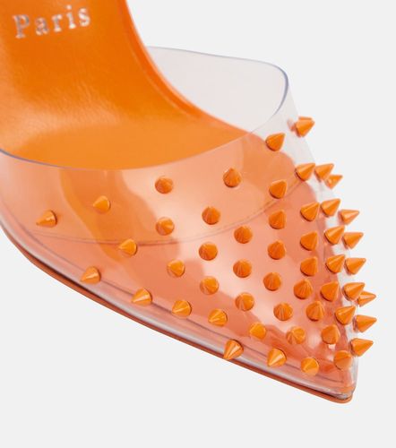Escarpins Spikoo 100 en cuir verni et PVC à clous - Christian Louboutin - Modalova