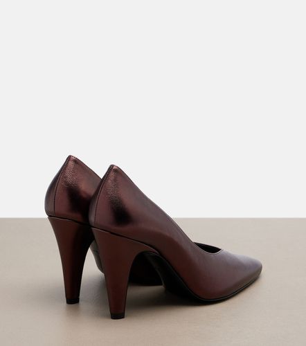 Alaïa Escarpins en cuir métallisé - Alaia - Modalova
