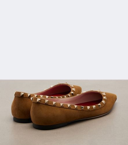 Ballerines Rockstud en daim - Valentino Garavani - Modalova