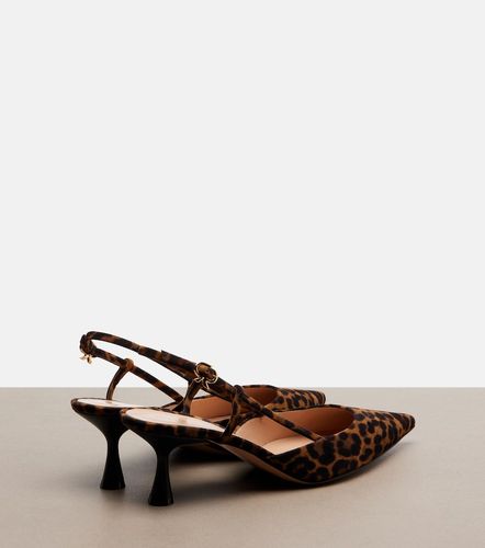 Sandales slingback Ascent en daim - Gianvito Rossi - Modalova