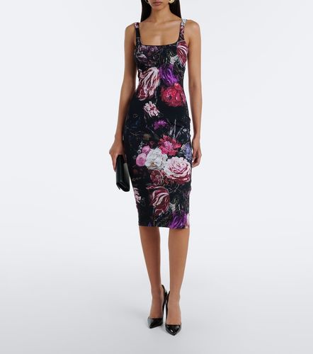 Roberto Cavalli Robe midi à fleurs - Roberto Cavalli - Modalova