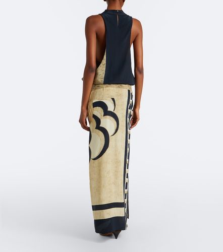 Robe longue Sona en soie à imprimé - SIR - Modalova