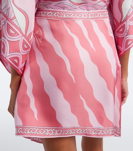 Jupe asymétrique Fiamme en soie - Pucci - Modalova