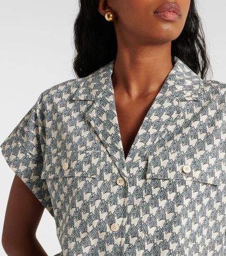 Chemise en popeline de coton à imprimé - Tory Burch - Modalova