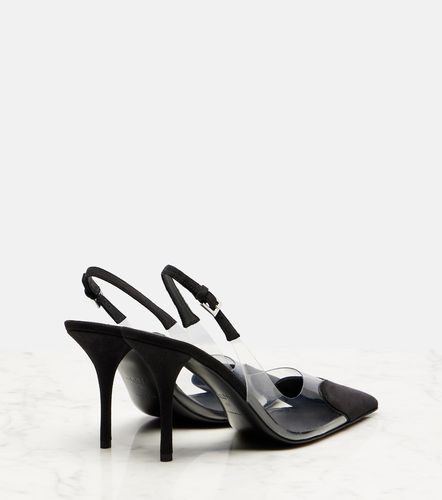 Alaïa Escarpins slingback Le Cœur 90 en daim et PVC - Alaia - Modalova