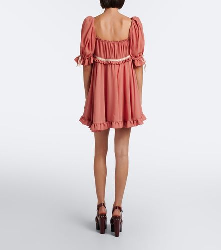 Chloé Robe en soie à volants - Chloe - Modalova