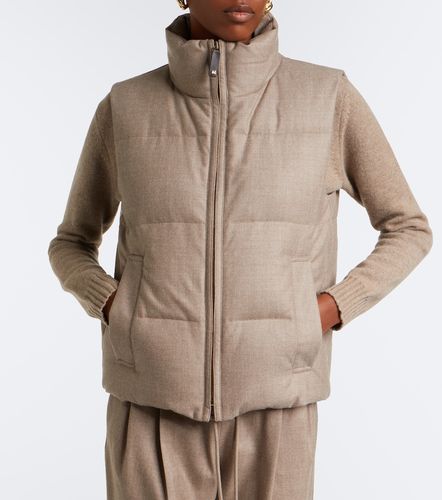 Veste doudoune sans manches en cachemire mélangé - Max Mara - Modalova