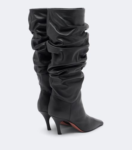 Amina Muaddi Bottes Jamie en cuir - Amina Muaddi - Modalova
