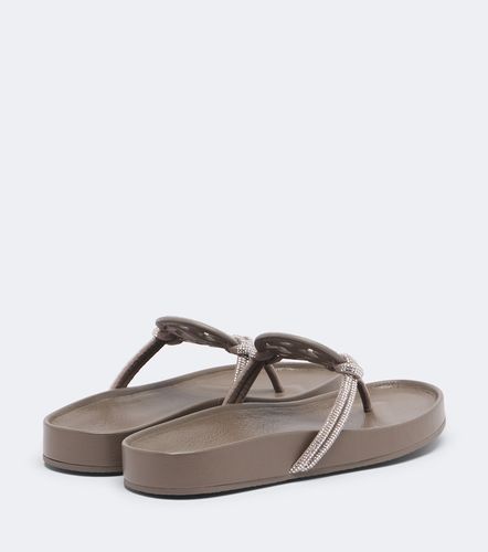 Tongs Miller Cloud en cuir à ornements - Tory Burch - Modalova
