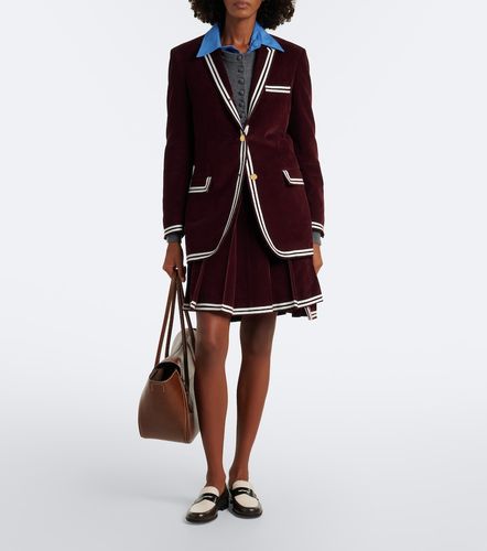 Mini-jupe en velours de coton - Thom Browne - Modalova