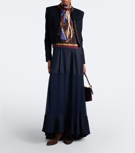 Robe longue en soie à imprimé - Etro - Modalova
