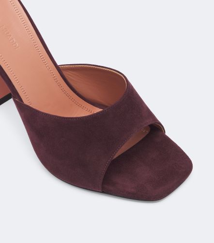 Amina Muaddi Mules Lupita en daim - Amina Muaddi - Modalova