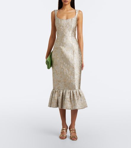 Robe midi en jacquard à volants - Markarian - Modalova