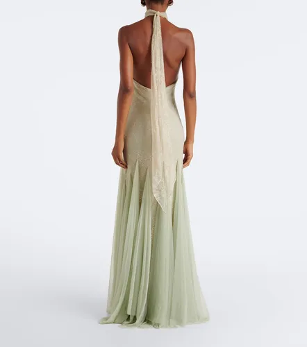 Robe longue Elowen en dentelle - De La Vali - Modalova