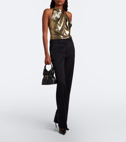 Balmain Top en soie mélangée - Balmain - Modalova
