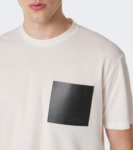 Fendi T-shirt en coton et cuir - Fendi - Modalova