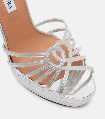 Sandales Sweetheart à plateau en cuir - Aquazzura - Modalova