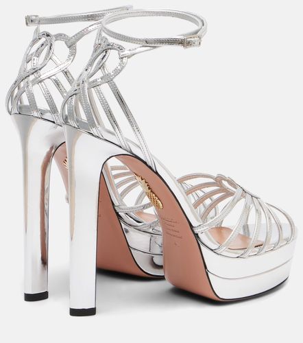 Sandales Sweetheart à plateau en cuir - Aquazzura - Modalova