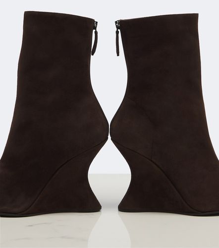 Bottines compensées Amore en daim - Aquazzura - Modalova