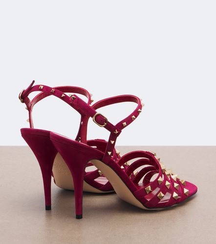 Sandales Rockstud en daim - Valentino Garavani - Modalova