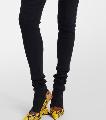 Legging fuseau à taille haute en coton - The Attico - Modalova