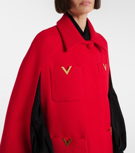 Cape VLogo en laine - Valentino Garavani - Modalova
