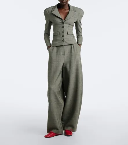 Pantalon tonneau en laine mélangée - Magda Butrym - Modalova