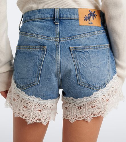 Short Romance en denim à dentelle - Alanui - Modalova
