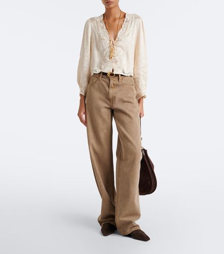 Blouse Tove en satin à broderies - Rixo - Modalova