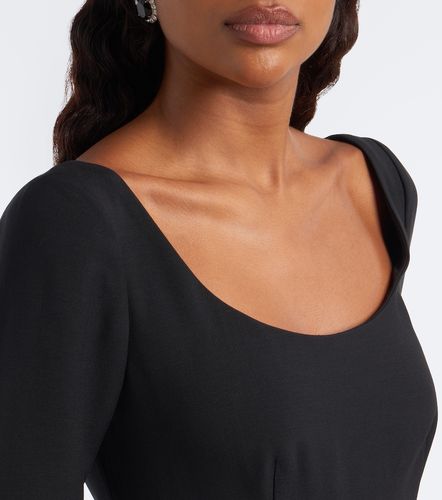 Robe midi en laine et soie à appliqué - Roland Mouret - Modalova