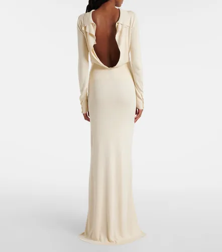 Robe longue Elowen en soie mélangée - Aya Muse - Modalova
