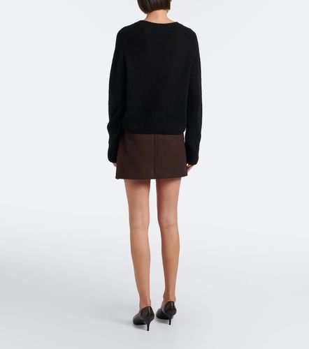 Mini-jupe portefeuille en laine vierge - Sportmax - Modalova